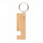 Porta-chaves de bambu com suporte cor madeira segunda vista