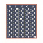 Jogo do bingo com o seu logótipo cor madeira segunda vista