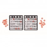 Jogo do bingo com o seu logótipo cor madeira terceira vista