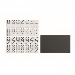 Conjunto de dominó em caixa de tampa dura cor preto terceira vista