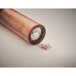 Moinho de pimenta em madeira de acácia cor madeira vista de detalhe 2