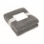 Manta de lã etiqueta para o seu logo 280 g/m² cor cinzento-escuro