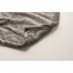 Manta de lã etiqueta para o seu logo 280 g/m² cor cinzento-escuro vista de detalhe 2