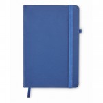 Caderno com capa e papel reciclados cor azul primeira vista