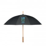 Guarda-chuva de pongee rPET manual antivento estrutura de bambu Ø104 vista principal