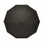 Guarda-chuva de pongee rPET manual antivento estrutura de bambu Ø104 cor preto sexta vista