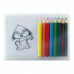 Set de lápis de cores personalizados cor multicolor
