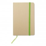 Caderno de bolso de material reciclado cor verde lima