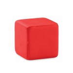 Cubo anti-stress personalizado com logotipo cor vermelho
