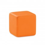 Cubo anti-stress personalizado com logotipo cor cor-de-laranja