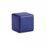 Cubo anti-stress personalizado com logotipo cor azul segunda vista