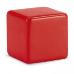 Cubo anti-stress personalizado com logotipo cor vermelho