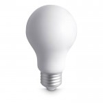 Brinde anti-stress em forma de lâmpada cor branco