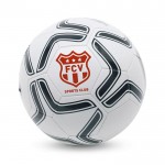 Bola de Futebol para brinde e publicidade cor branco quarta vista com logotipo