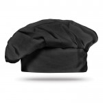 Chapéu de chef publicitário, de algodão cor preto
