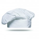 Chapéu de chef publicitário, de algodão cor branco