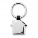 Elegante porta-chaves com casa de níquel cor preto