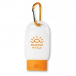 Protetor solar personalizado com logotipo - cor-de-laranja 