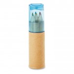 Set de 6 lápis personalizados infantis cor azul