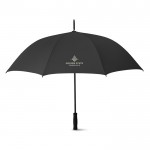 Guarda-chuva personalizado com logotipo de 27'' cor preto quarta vista com logotipo