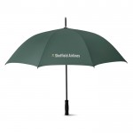 Guarda-chuva personalizado com logotipo de 27'' cor verde quarta vista com logotipo