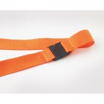 Lanyard personalizado para empresas (2cm) cor cor-de-laranja terceira vista