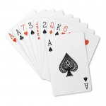 Jogo de cartas promocional em caixa cor azul