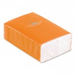 Pacote de lenços personalizados cor cor-de-laranja terceira vista