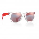 Óculos de sol personalizados polarizados cor vermelho segunda vista