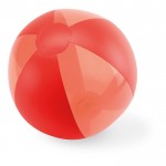 Bola de praia publicitária para oferecer cor vermelho segunda vista