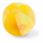 Bola de praia publicitária para oferecer cor amarelo segunda vista