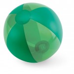 Bola de praia publicitária para oferecer cor verde segunda vista