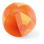 Bola de praia publicitária para oferecer cor cor-de-laranja segunda vista