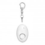 Mini alarme pessoal e porta-chaves cor branco quarta vista