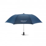 Guarda-chuva corporativo 21'' para empresas cor azul quarta vista com logotipo