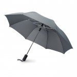 Guarda-chuva corporativo 21'' para empresas cor cinzento terceira vista