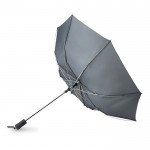 Guarda-chuva corporativo 21'' para empresas cor cinzento quarta vista