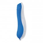 Escova de dentes promocional dobrável cor azul segunda vista