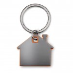 Porta-chaves de merchandising em forma de casa cor cor-de-laranja segunda vista
