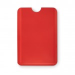 Protector de cartões RFID personalizável cor vermelho