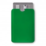 Protector de cartões RFID personalizável cor verde