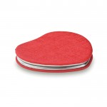 Espelho de bolso em forma de coração cor vermelho segunda vista