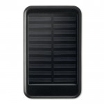 Powerbank promocional solar 4000 mAh cor preto terceira vista