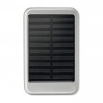 Powerbank promocional solar 4000 mAh cor prateado mate terceira vista