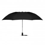 Elegante guarda-chuva dobrável personalizado cor preto terceira vista