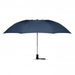 Elegante guarda-chuva dobrável personalizado cor azul terceira vista