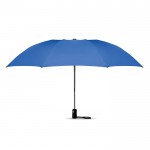 Elegante guarda-chuva dobrável personalizado cor azul real terceira vista
