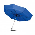 Elegante guarda-chuva dobrável personalizado cor azul real quarta vista