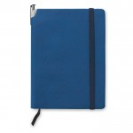 Caderno publicitário de capa suave de alta qualidade A5 cor azul segunda vista