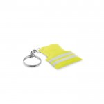 Porta-chaves com forma de colete refletor cor amarelo segunda vista